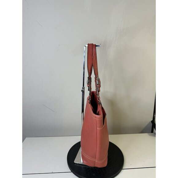 Coach Hamilton Pebbled Leather Hobo Shoulder Bag Double Handle F13089 - Picture 2 of 10